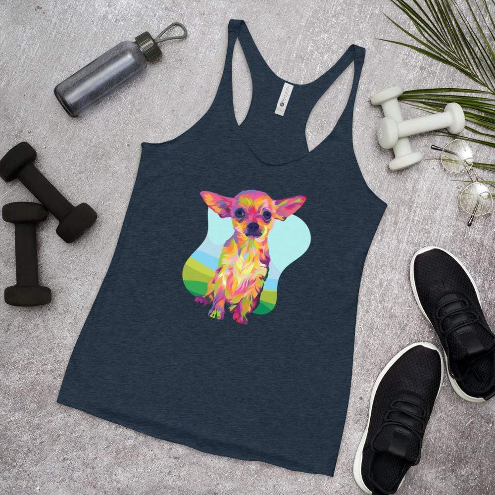 Tan Chihuahua Racerback Tank - DoggyLoveandMore