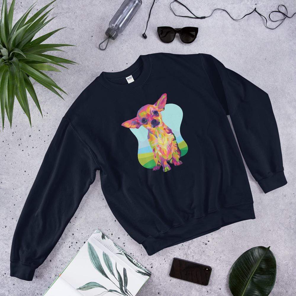 Tan Chihuahua Sweatshirt-DoggyLoveandMore