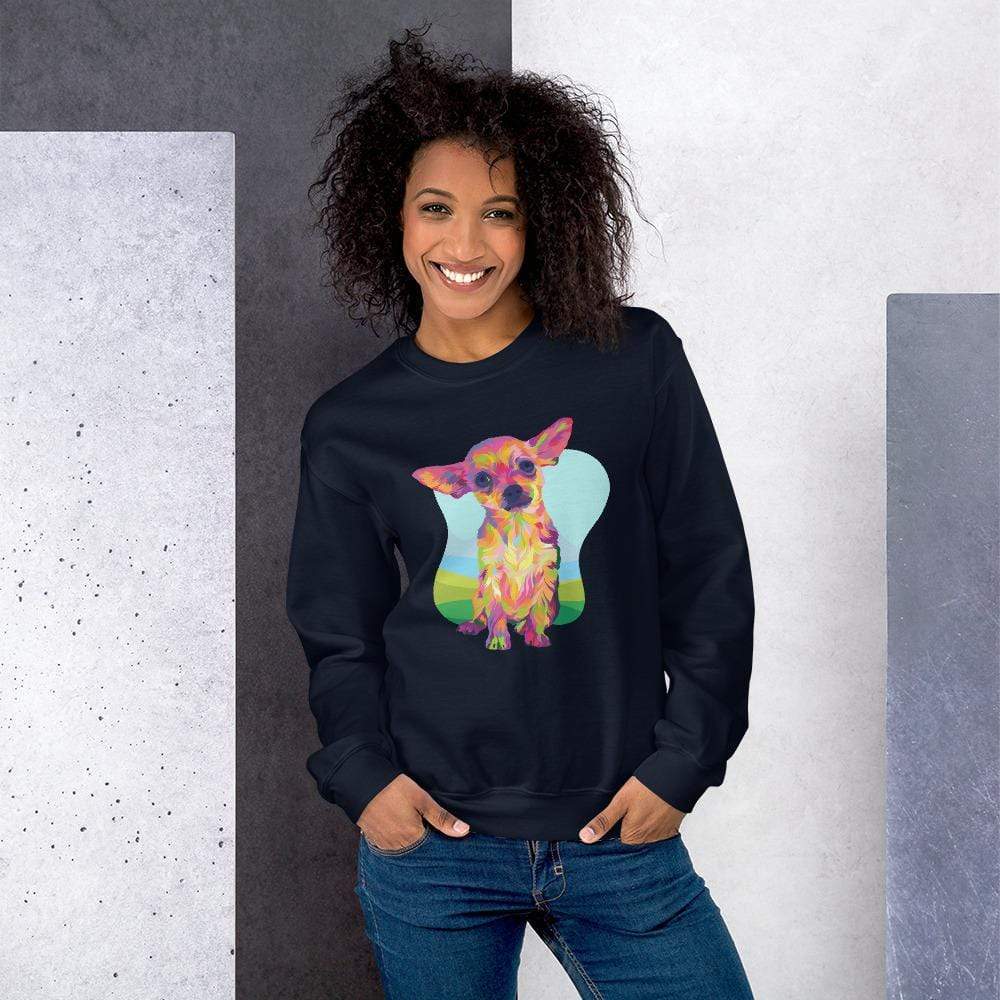 Tan Chihuahua Sweatshirt-DoggyLoveandMore