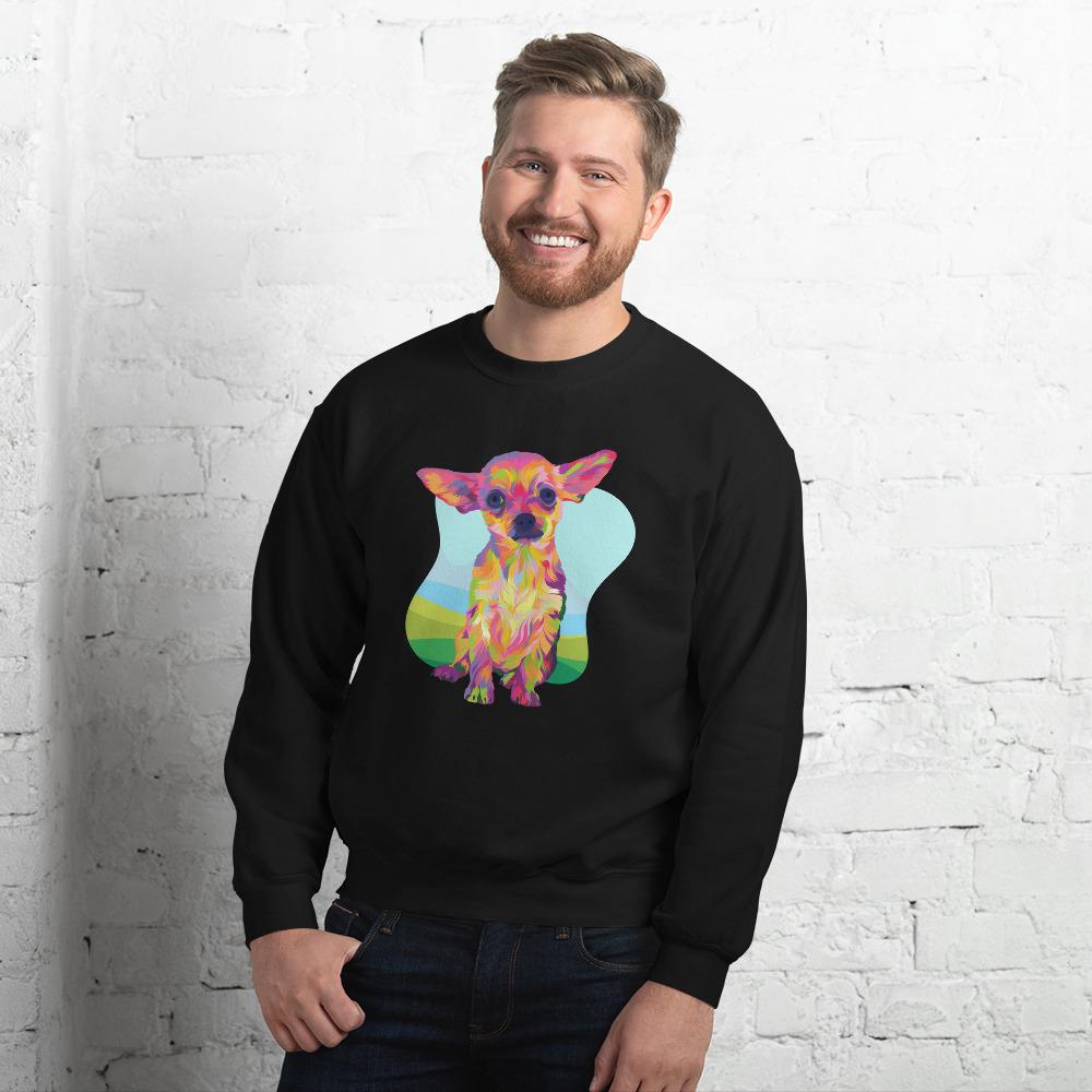 Tan Chihuahua Sweatshirt-DoggyLoveandMore