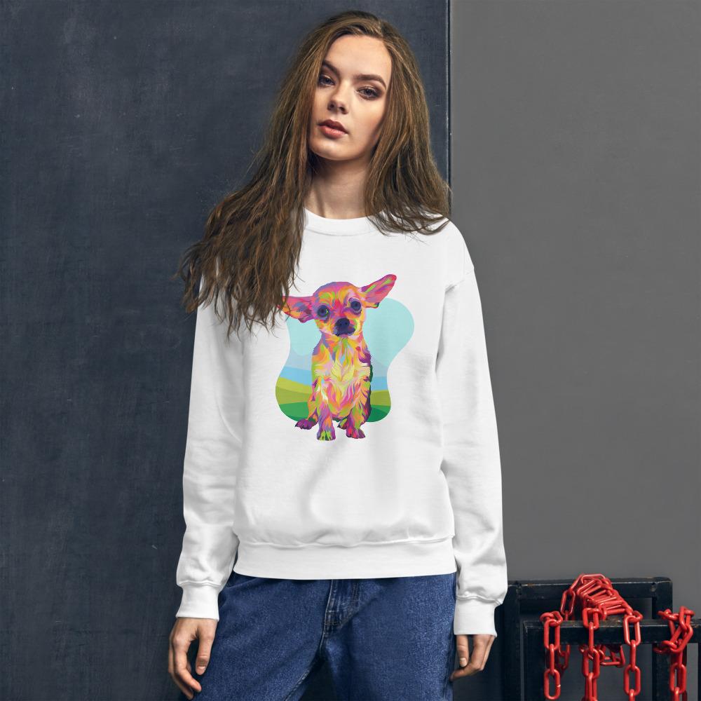 Tan Chihuahua Sweatshirt-DoggyLoveandMore