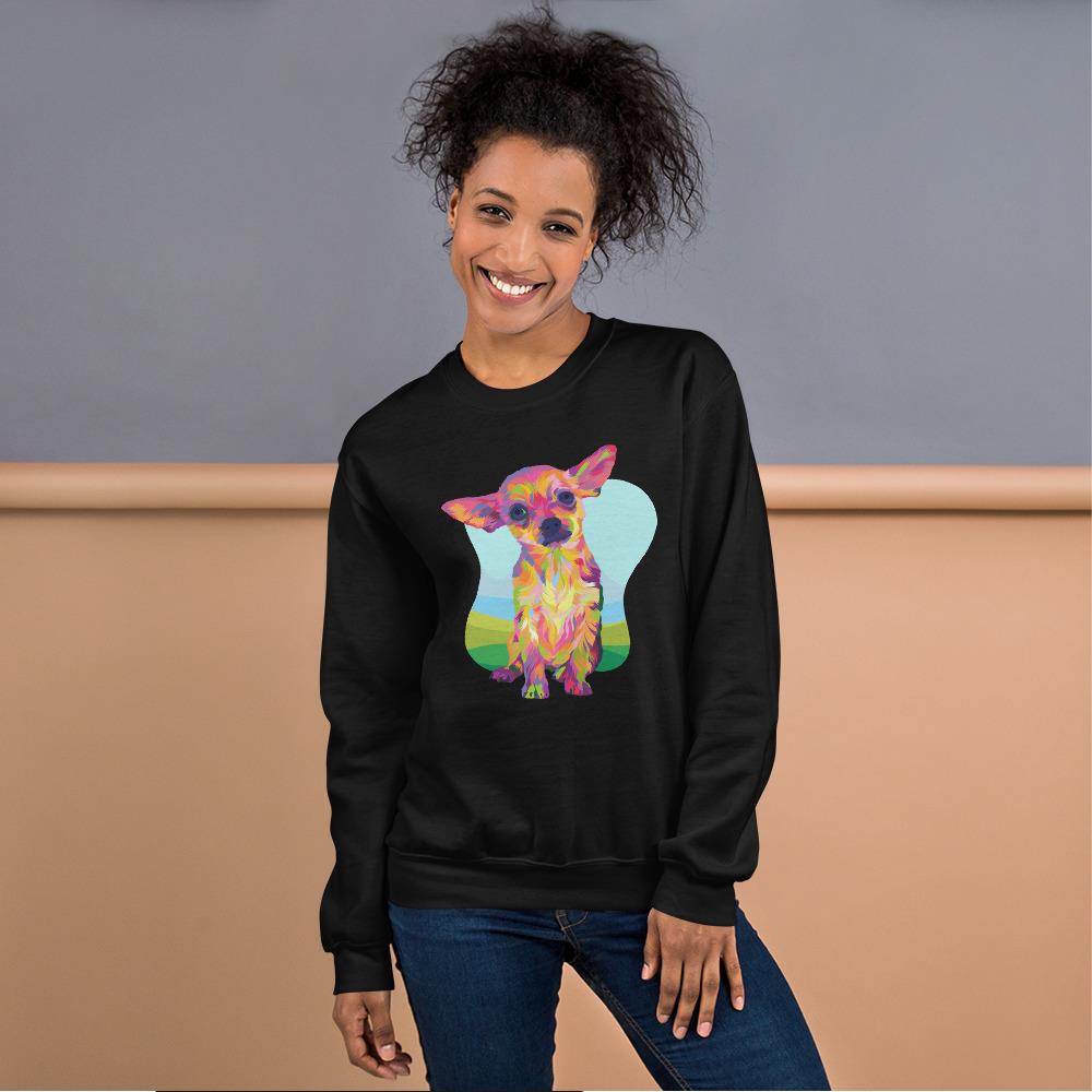 Tan Chihuahua Sweatshirt-DoggyLoveandMore