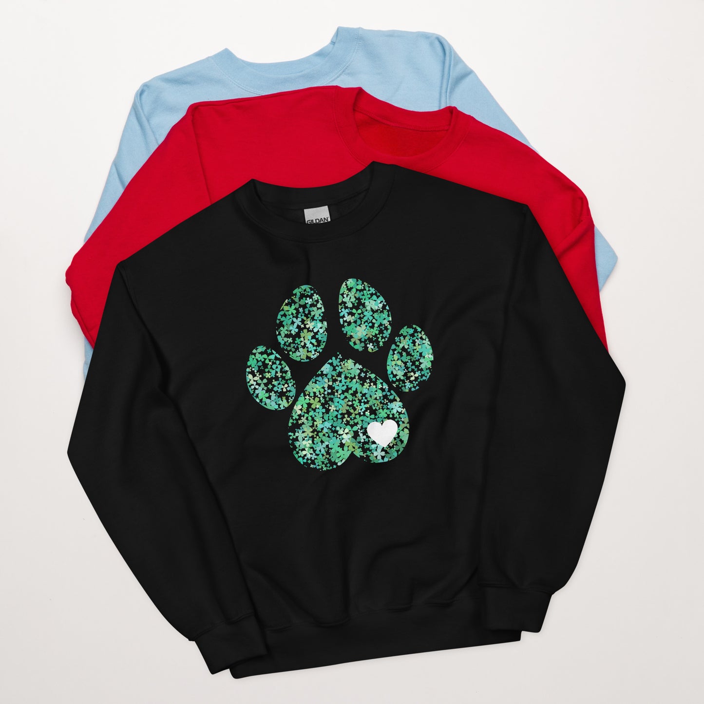 Clover Leaf Dog Paw Sweatshirt