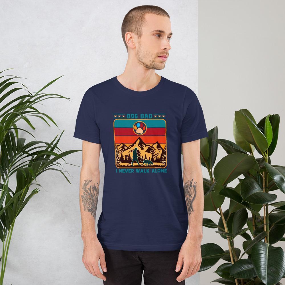 Vintage Dog Dad T-Shirt-DoggyLoveandMore