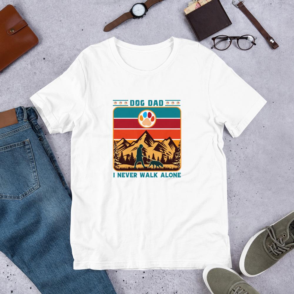 Vintage Dog Dad T-Shirt-DoggyLoveandMore