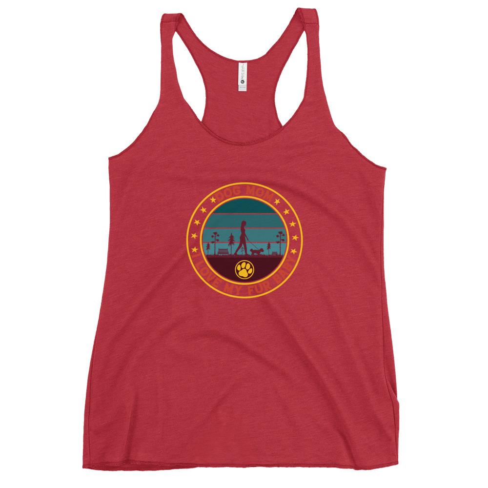 Vintage Dog Mom Racerback Tank-Tank Top-DoggyLoveandMore