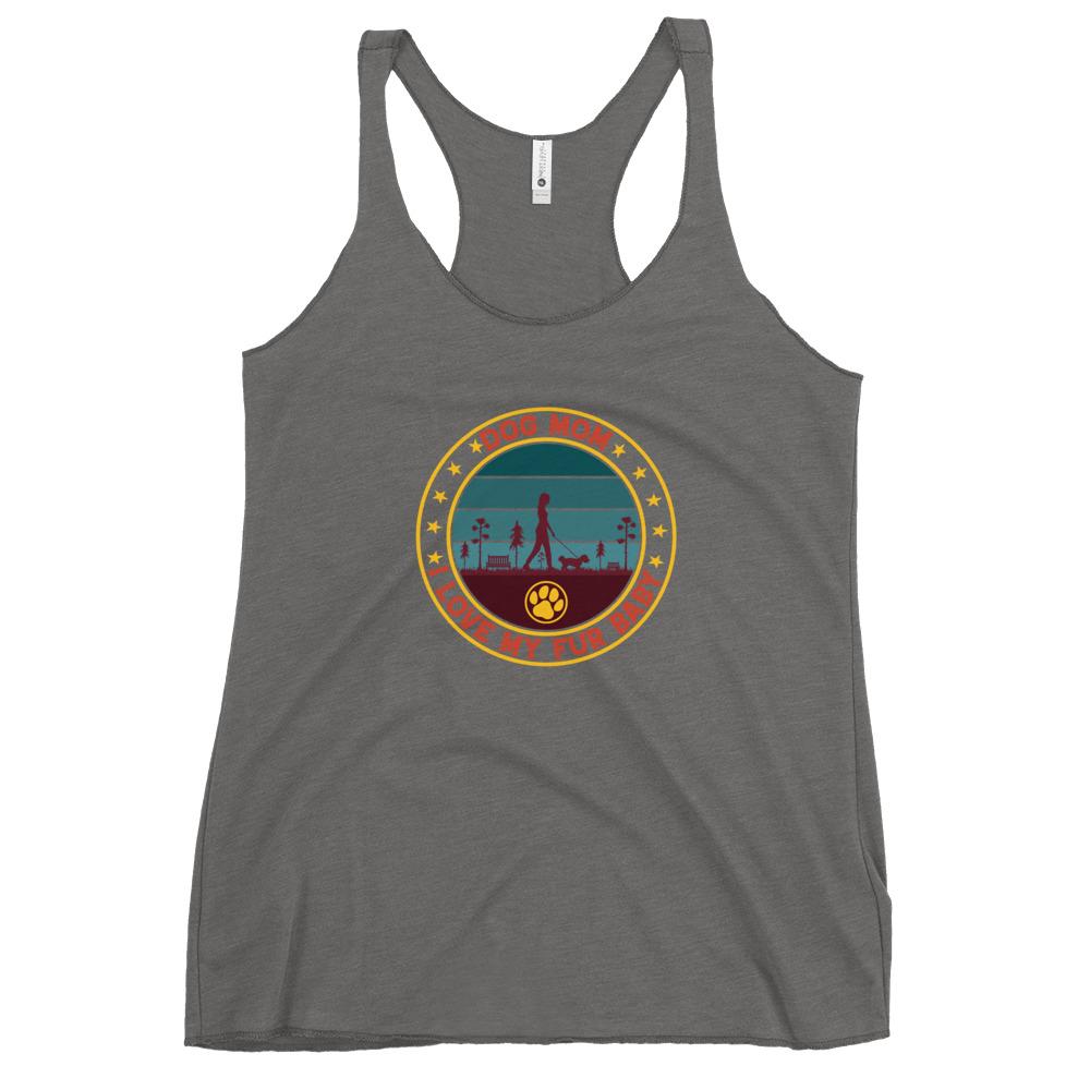 Vintage Dog Mom Racerback Tank-DoggyLoveandMore