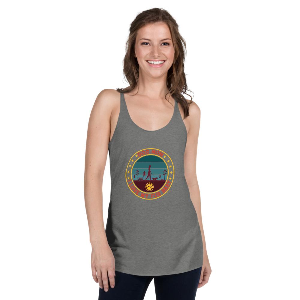 Vintage Dog Mom Racerback Tank-DoggyLoveandMore