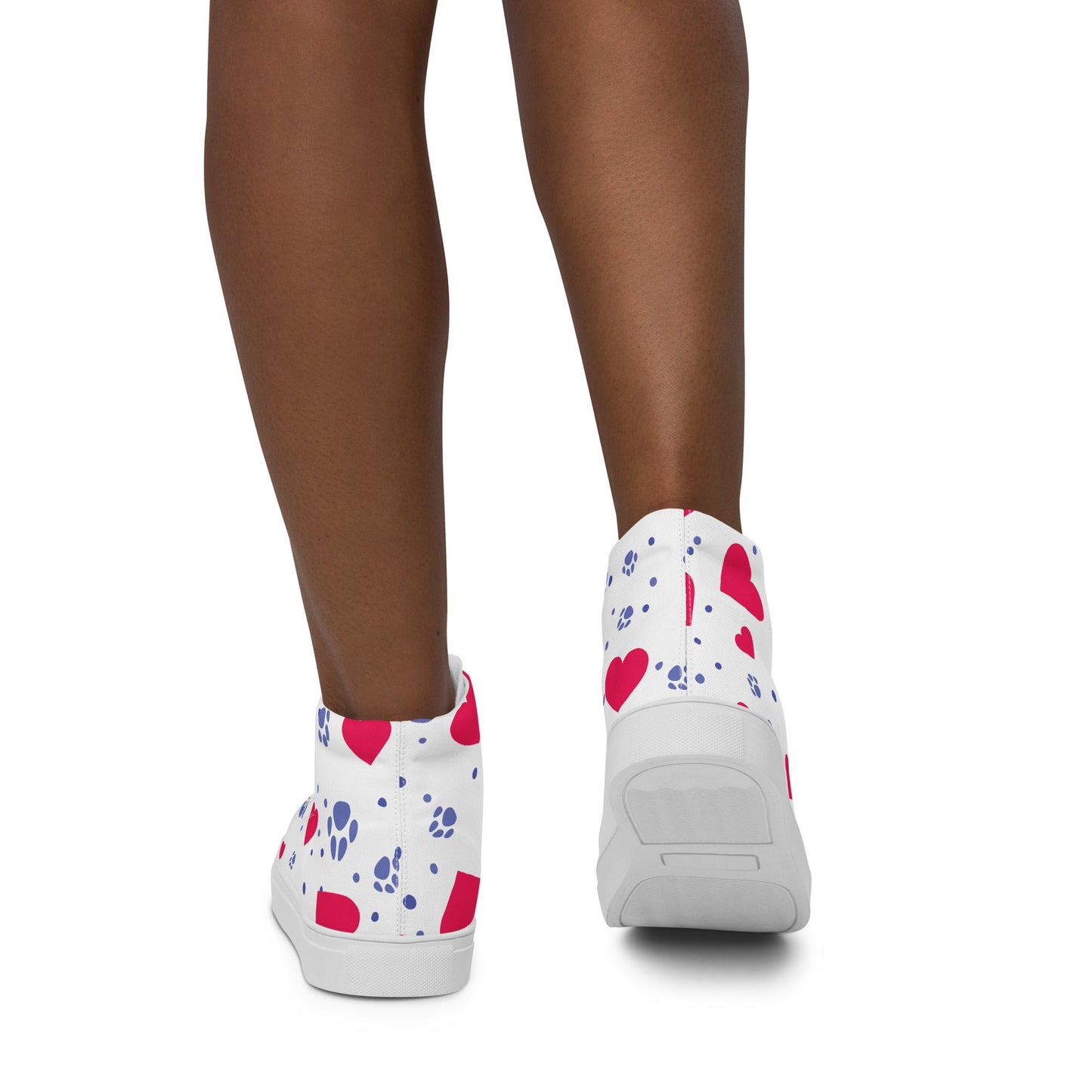 Women’s Hearts and Paws Sneakers-DoggyLoveandMore