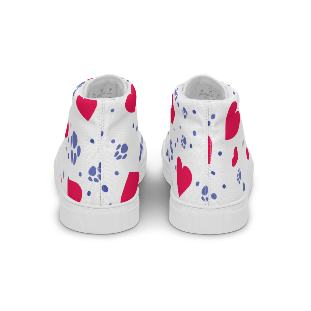 Women’s Hearts and Paws Sneakers-DoggyLoveandMore