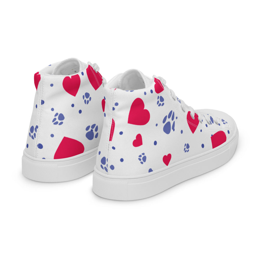 Women’s Hearts and Paws Sneakers-DoggyLoveandMore