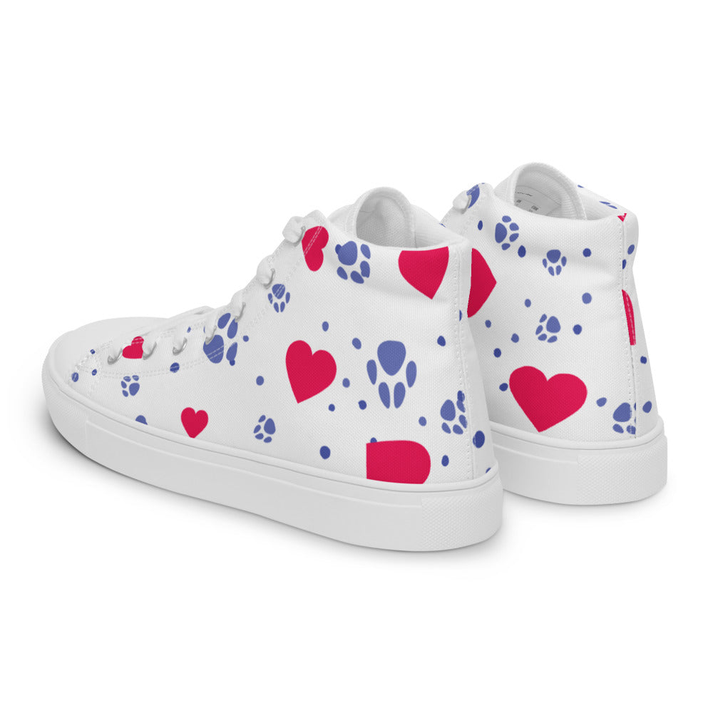 Women’s Hearts and Paws Sneakers-DoggyLoveandMore