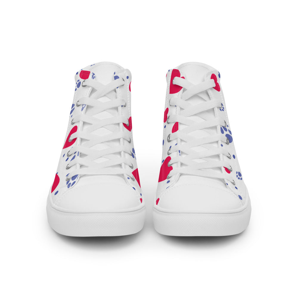 Women’s Hearts and Paws Sneakers-DoggyLoveandMore