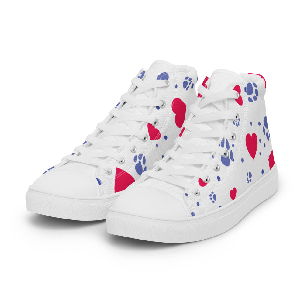 Women’s Hearts and Paws Sneakers-DoggyLoveandMore