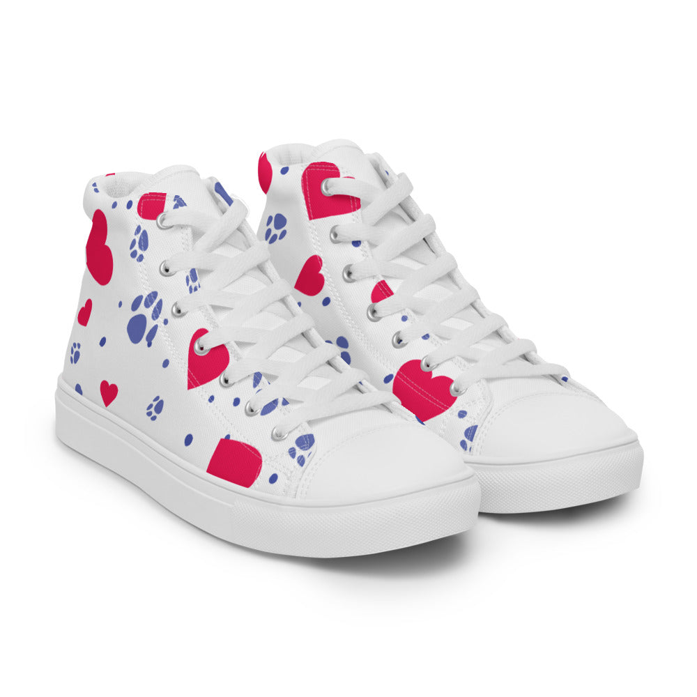 Women’s Hearts and Paws Sneakers-DoggyLoveandMore