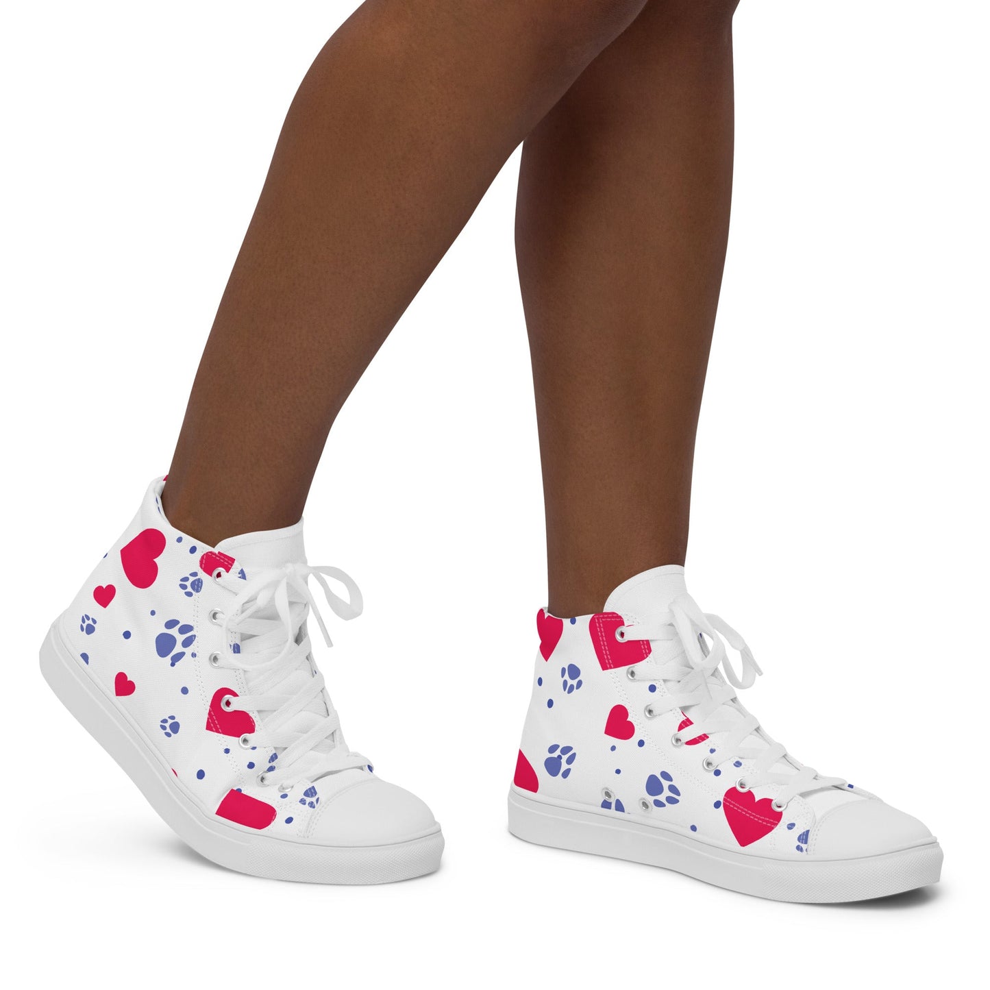 Women’s Hearts and Paws Sneakers-DoggyLoveandMore