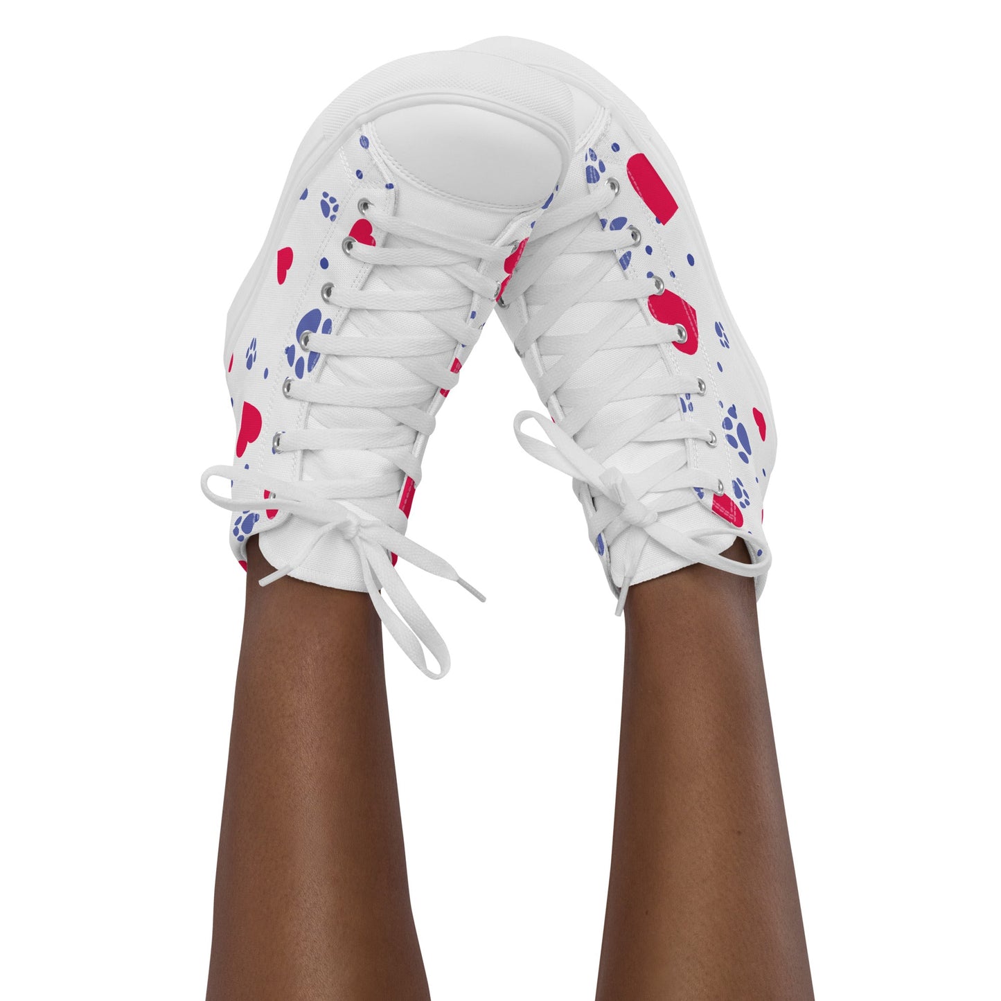 Women’s Hearts and Paws Sneakers-DoggyLoveandMore