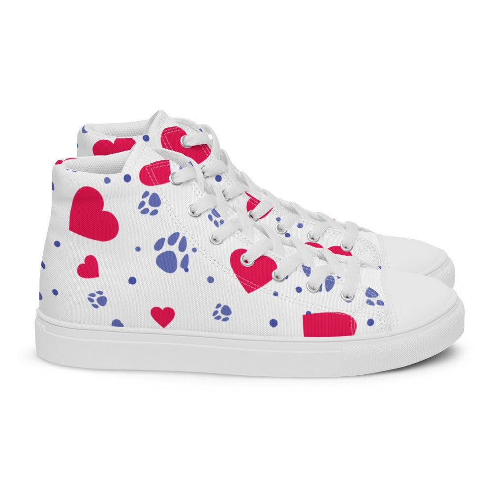 Women’s Hearts and Paws Sneakers - DoggyLoveandMore