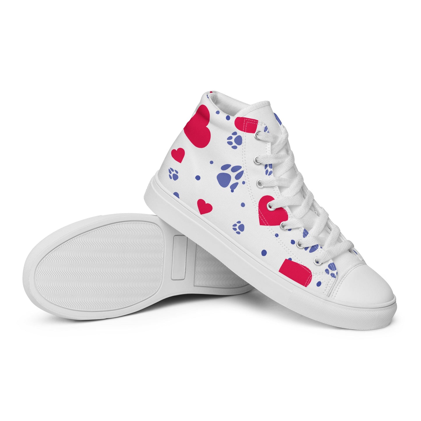 Women’s Hearts and Paws Sneakers - DoggyLoveandMore