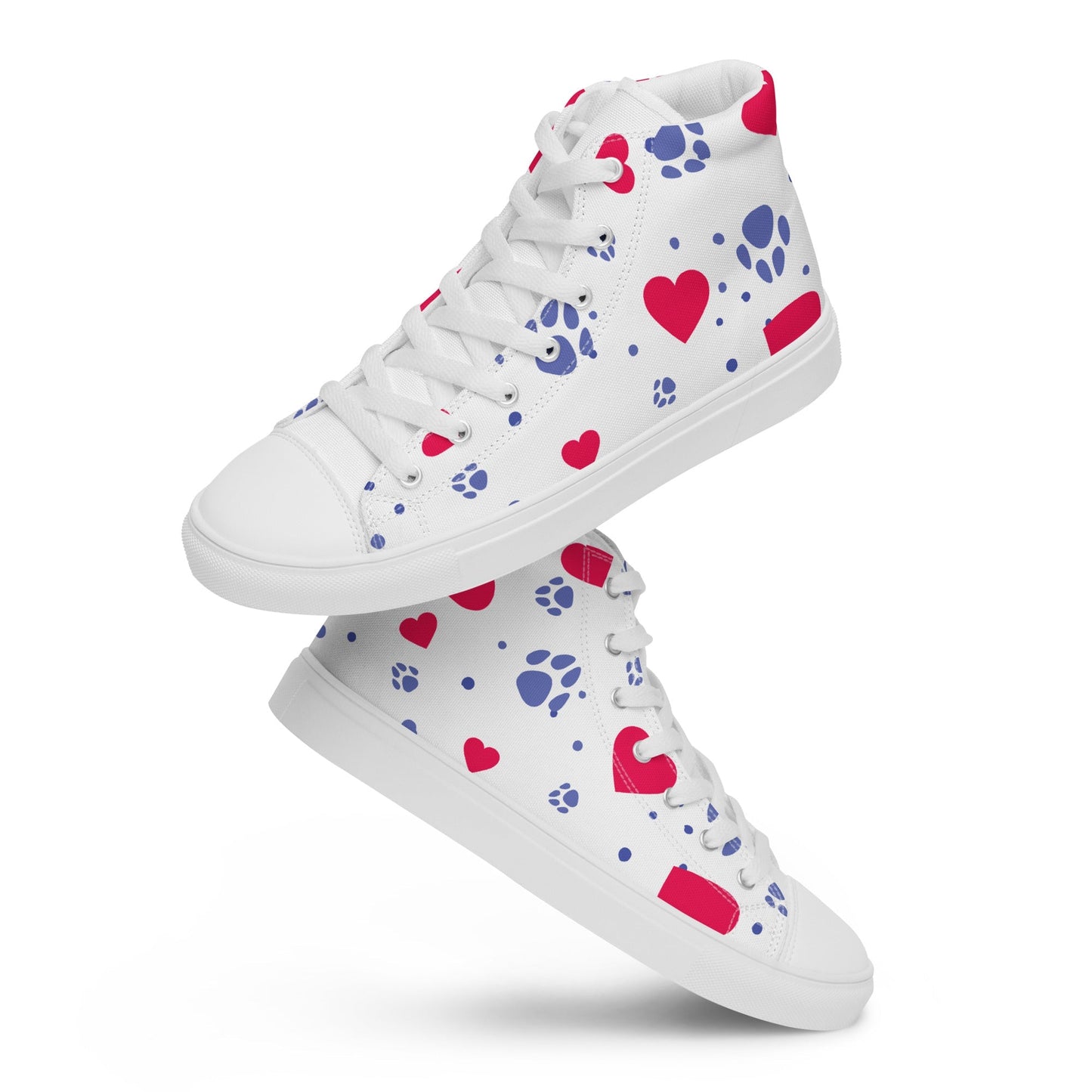 Women’s Hearts and Paws Sneakers - DoggyLoveandMore