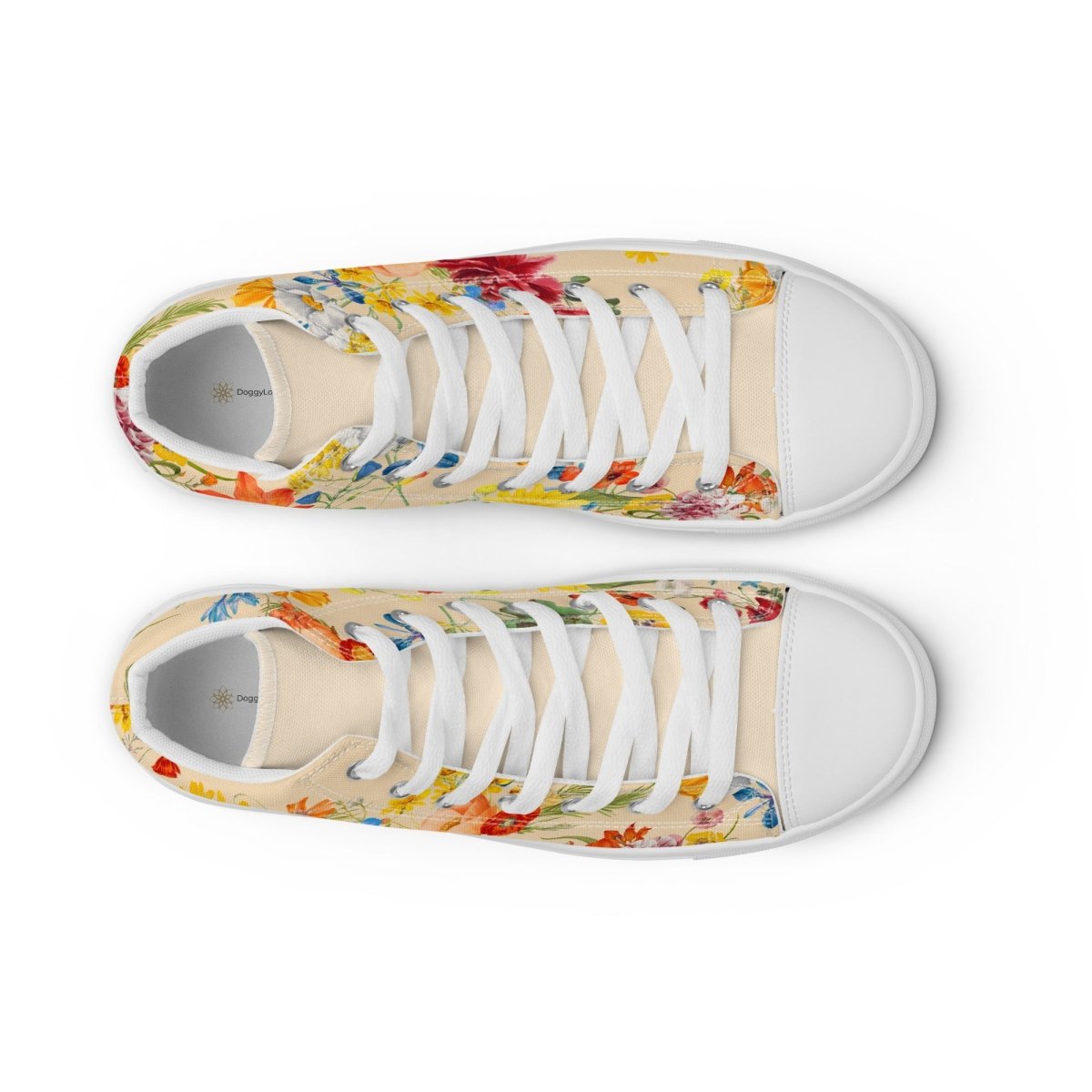 Women's Spring Flowers Sneakers - DoggyLoveandMore