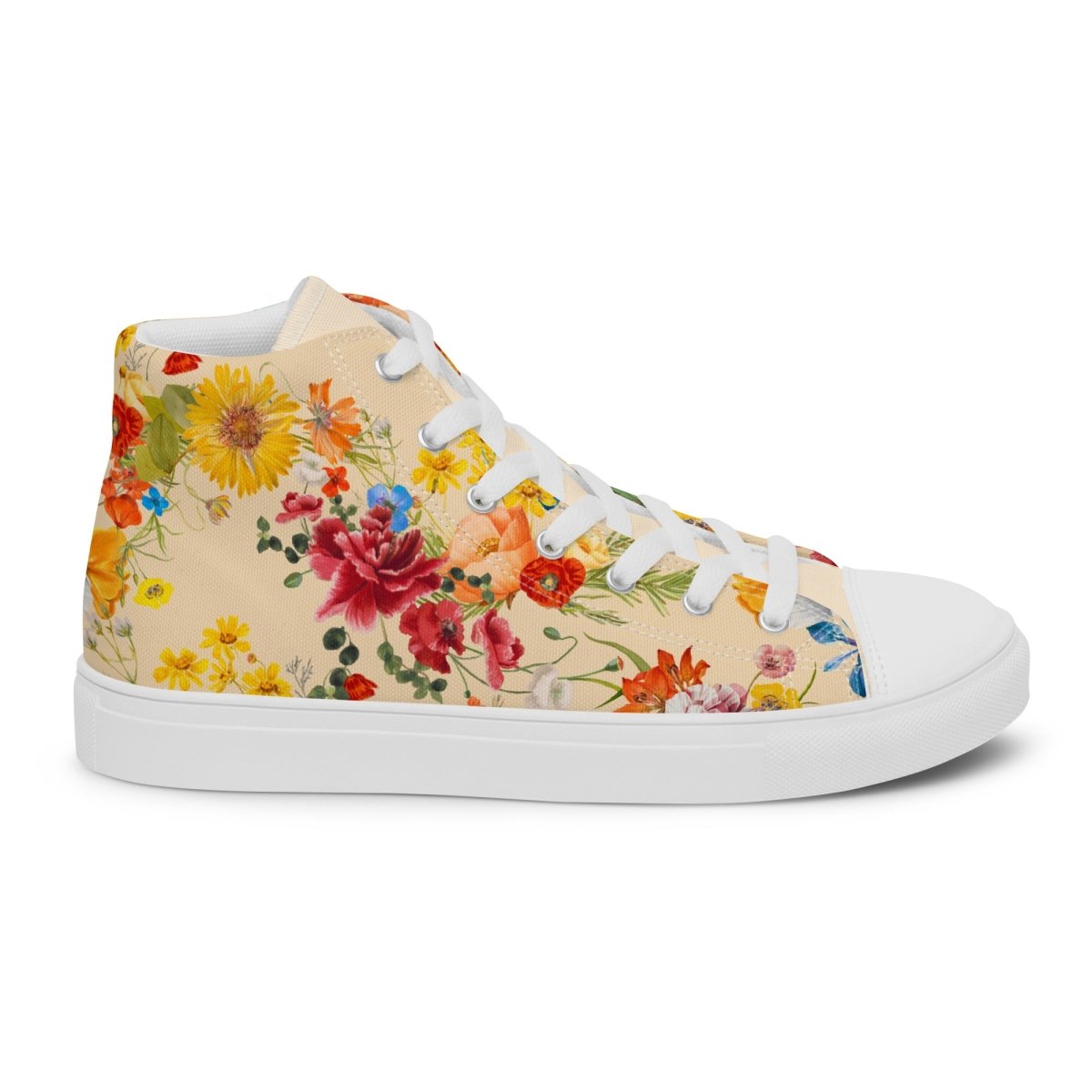 Women's Spring Flowers Sneakers - DoggyLoveandMore