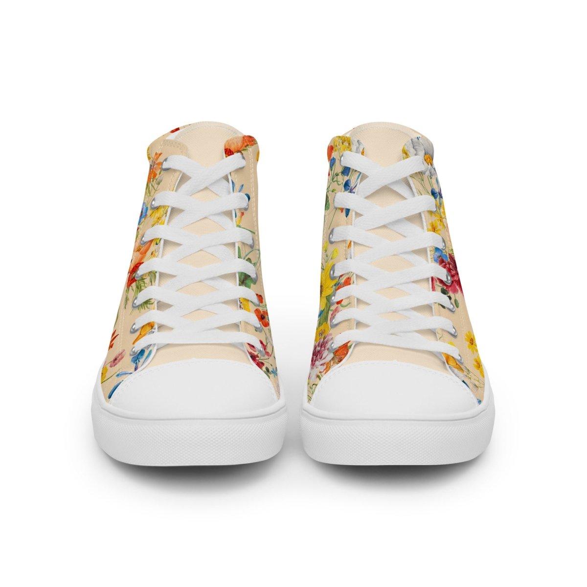 Women's Spring Flowers Sneakers - DoggyLoveandMore