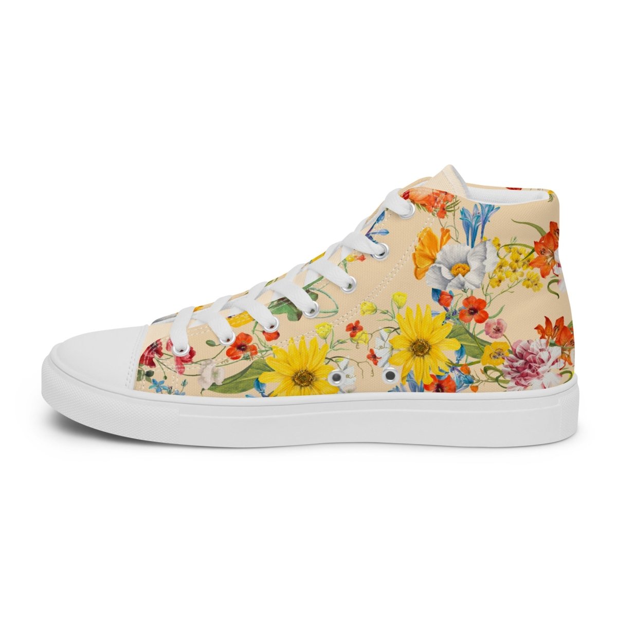 Women's Spring Flowers Sneakers - DoggyLoveandMore