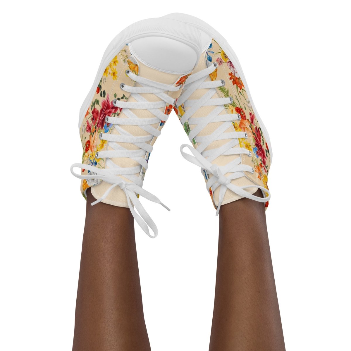 Women's Spring Flowers Sneakers - DoggyLoveandMore