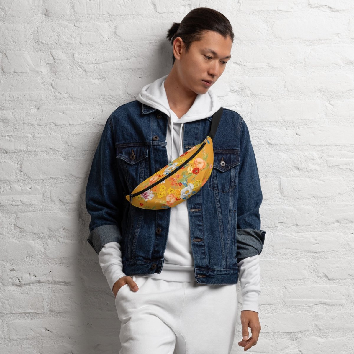 Yellow Floral Fanny Pack - DoggyLoveandMore