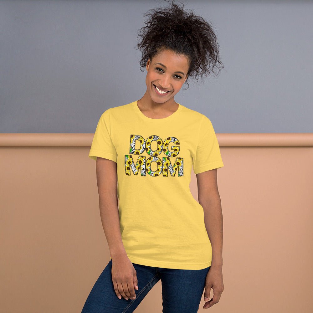 Yellow Sunflowers Dog Mom T-Shirt - DoggyLoveandMore