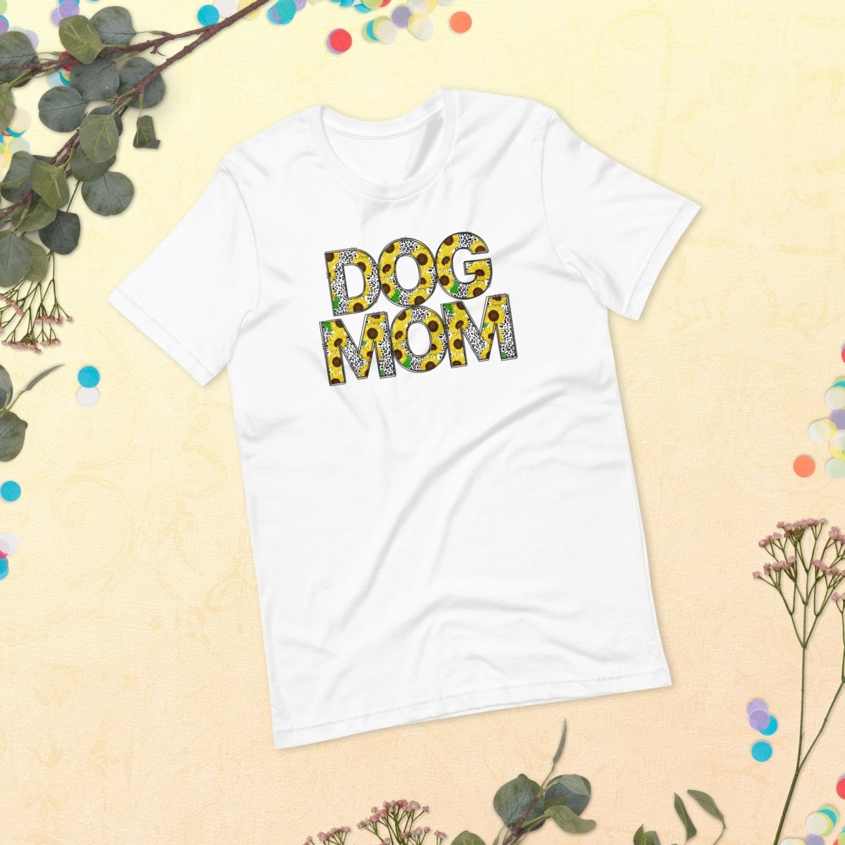 Yellow Sunflowers Dog Mom T-Shirt - DoggyLoveandMore