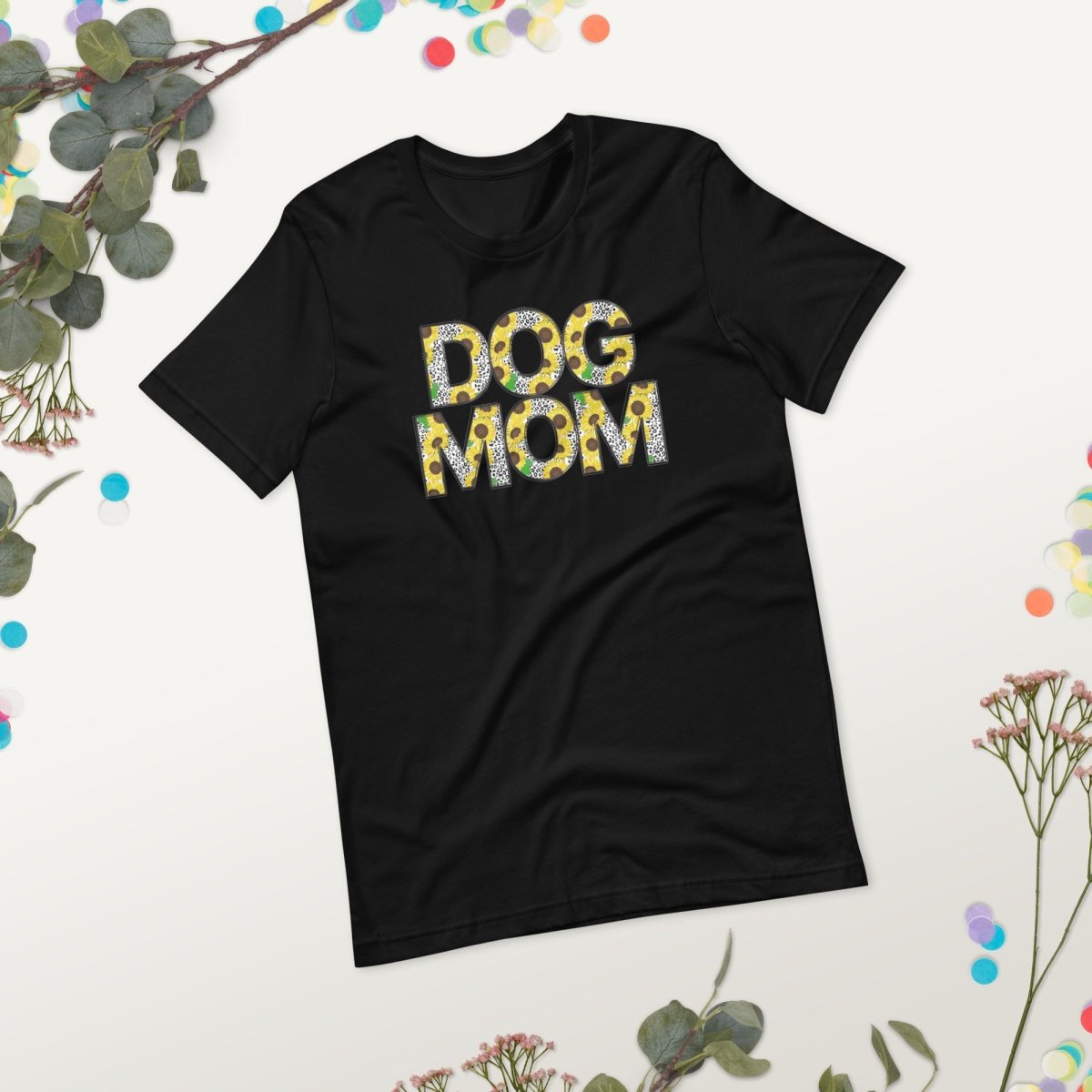 Yellow Sunflowers Dog Mom T-Shirt - DoggyLoveandMore