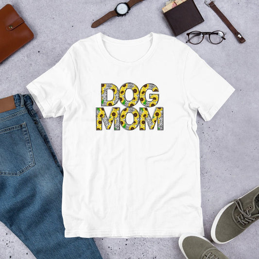 Yellow Sunflowers Dog Mom T-Shirt - DoggyLoveandMore