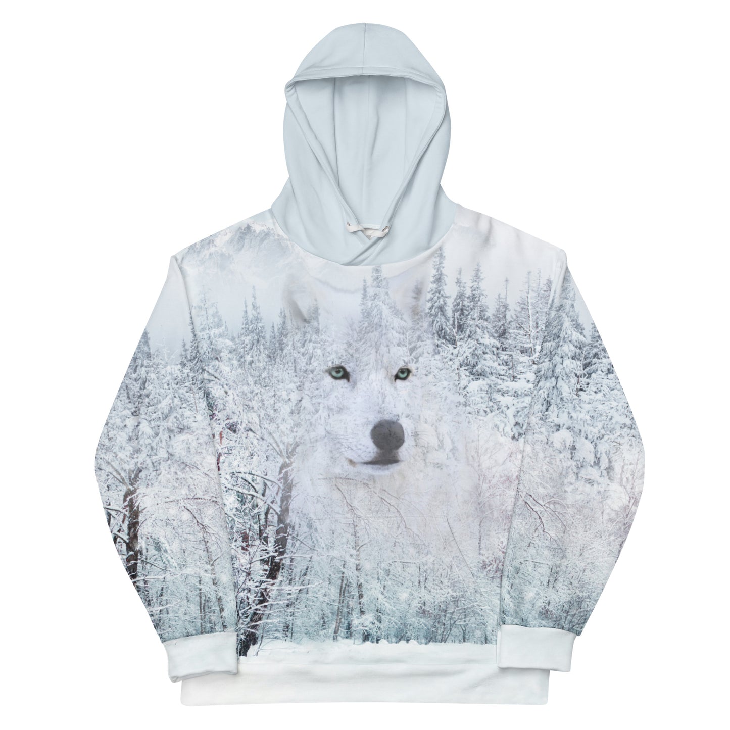 Women's White Wolf Hoodie