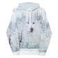 Women's White Wolf Hoodie