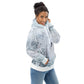 Women's White Wolf Hoodie