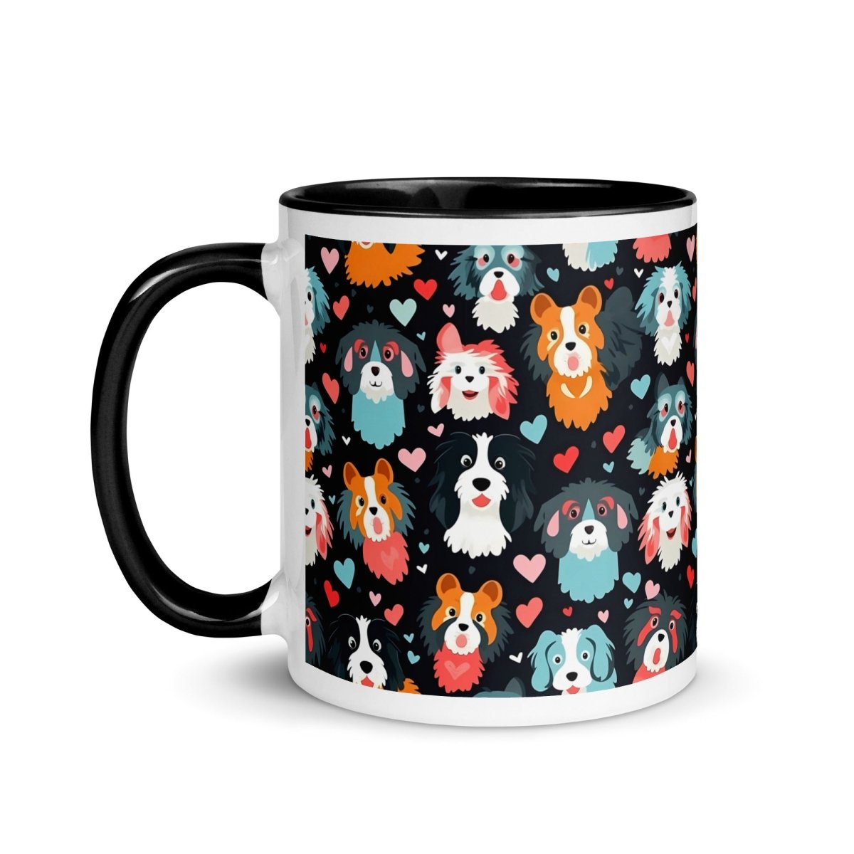 Black Fluffy Dogs Mug - DoggyLoveandMore