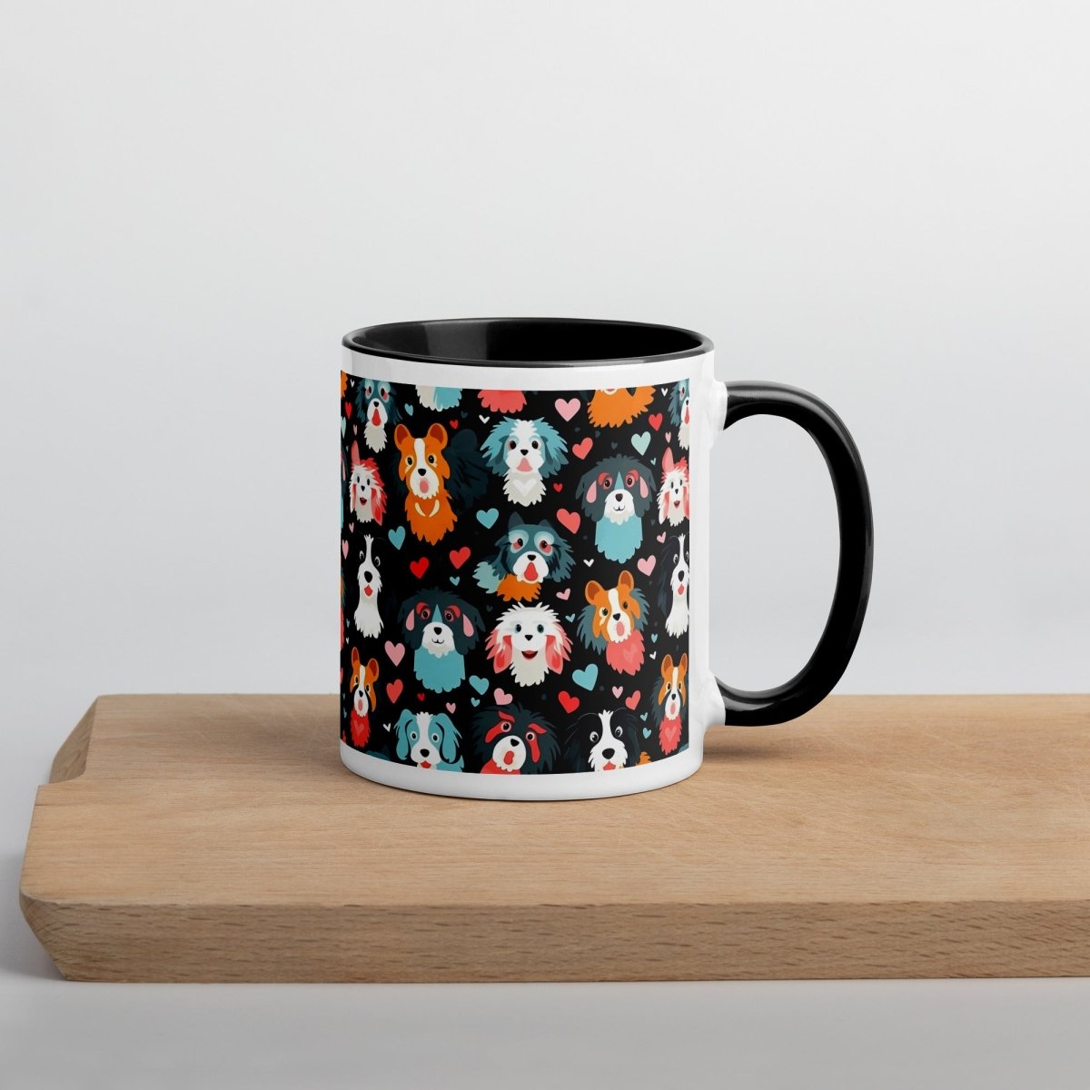 Black Fluffy Dogs Mug - DoggyLoveandMore