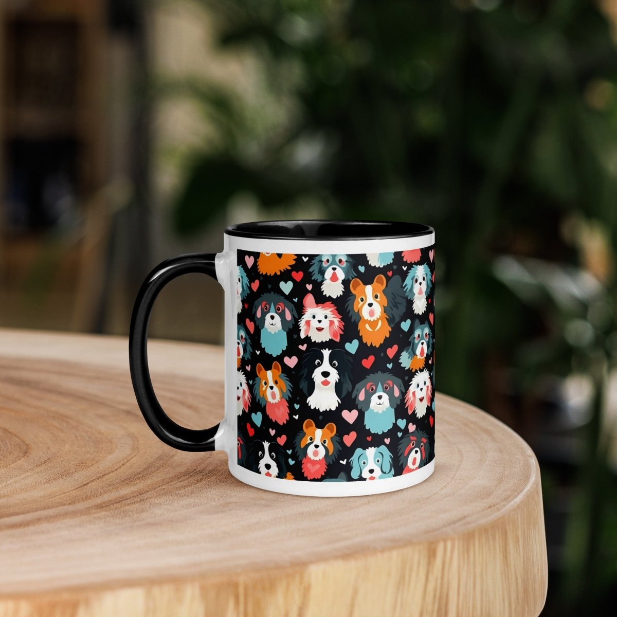 Black Fluffy Dogs Mug - DoggyLoveandMore