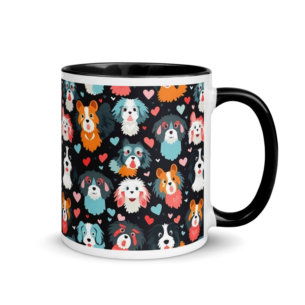 Black Fluffy Dogs Mug - DoggyLoveandMore