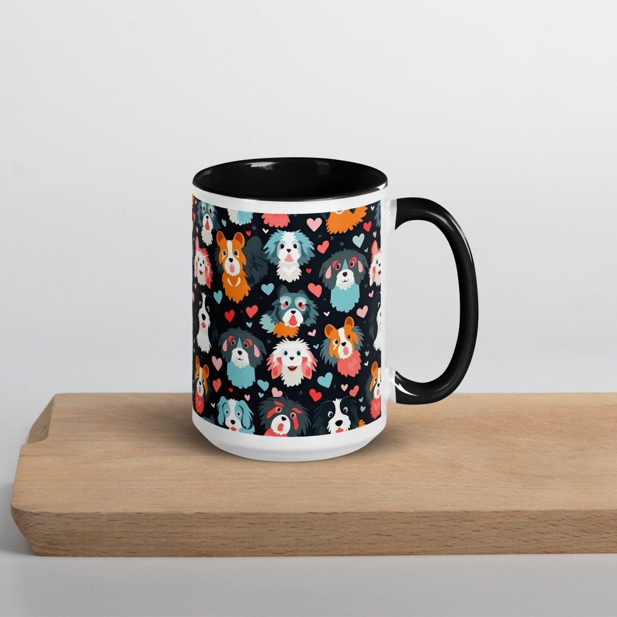 Black Fluffy Dogs Mug - DoggyLoveandMore