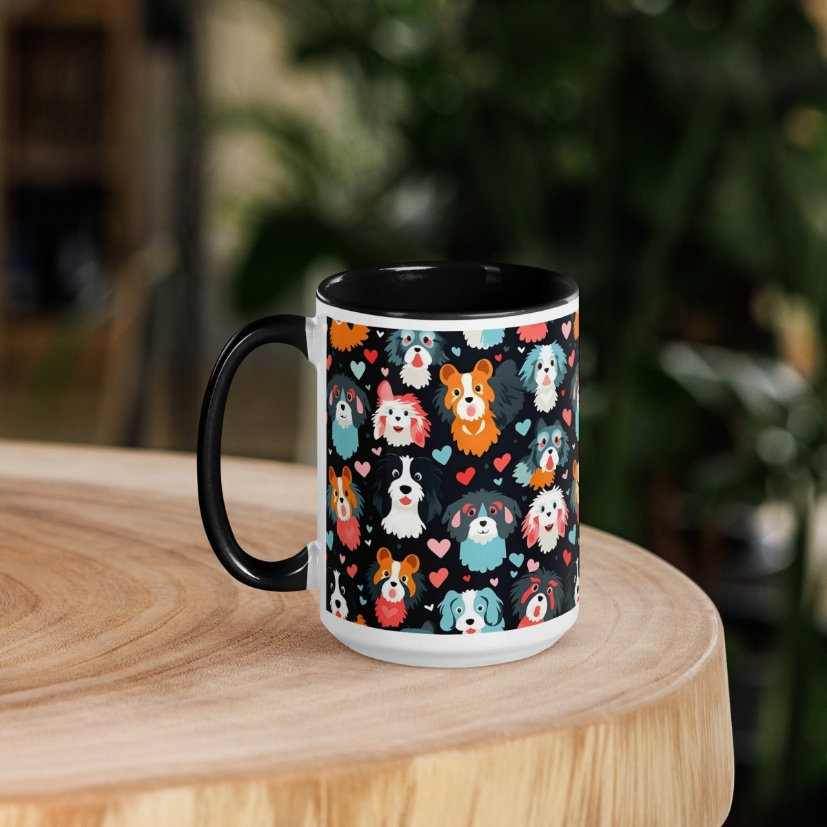 Black Fluffy Dogs Mug - DoggyLoveandMore