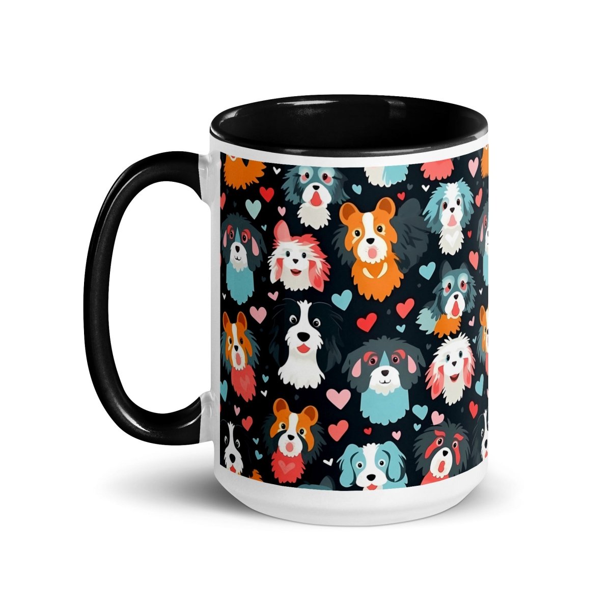 Black Fluffy Dogs Mug - DoggyLoveandMore