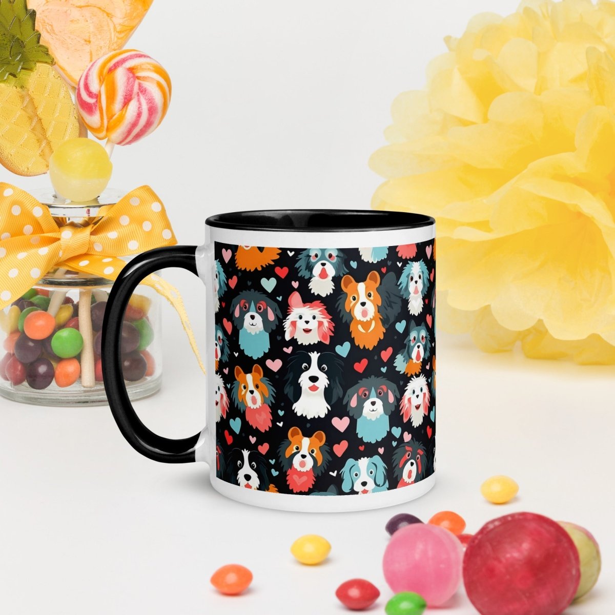 Black Fluffy Dogs Mug - DoggyLoveandMore