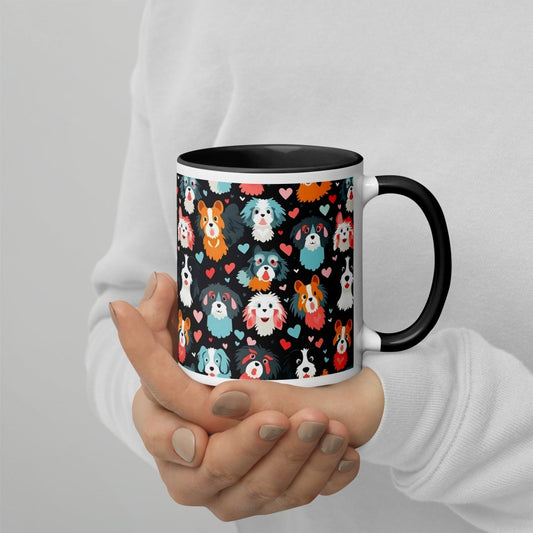 Black Fluffy Dogs Mug - DoggyLoveandMore