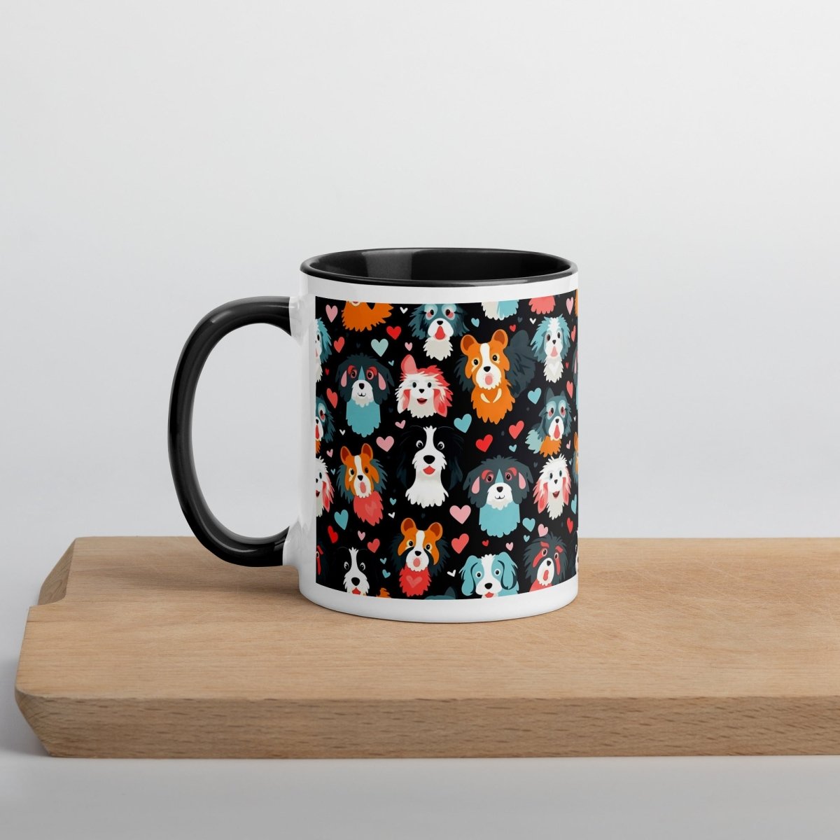 Black Fluffy Dogs Mug - DoggyLoveandMore