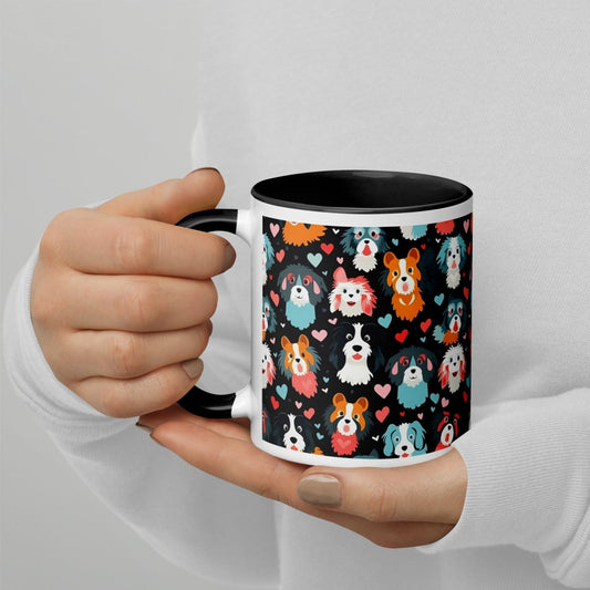 Black Fluffy Dogs Mug - DoggyLoveandMore