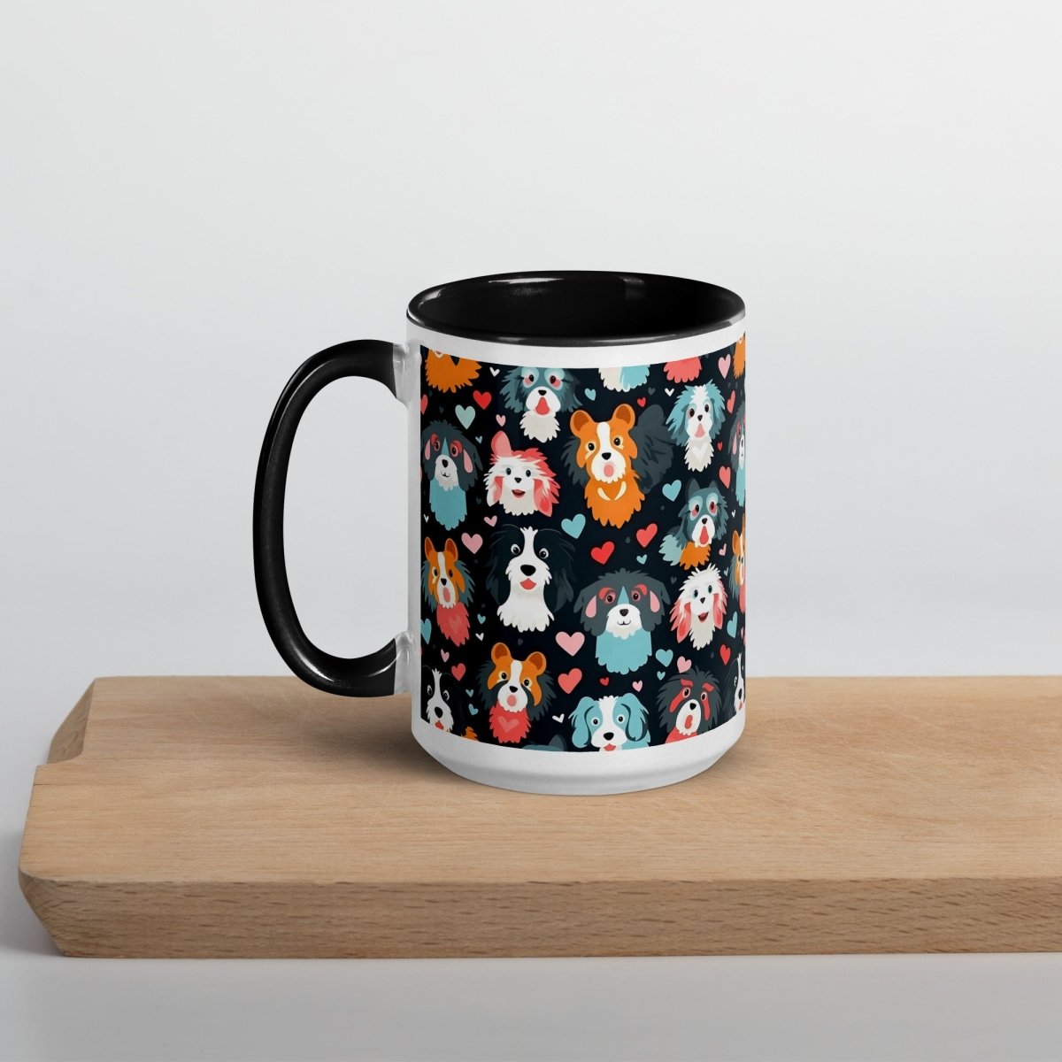 Black Fluffy Dogs Mug - DoggyLoveandMore