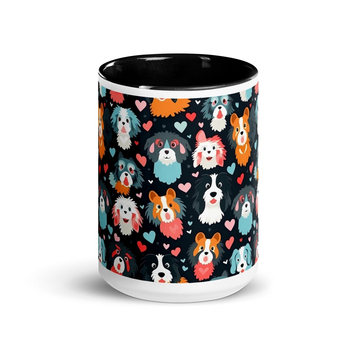 Black Fluffy Dogs Mug - DoggyLoveandMore